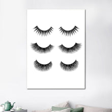 Load image into Gallery viewer, Fashion Girl Eyes Lashes Sexy Poster Wall Art Canvas Painting Nordic Posters And Prints Wall Pictures For Living Room Decor - SallyHomey Life's Beautiful