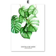 Load image into Gallery viewer, Green Succulents Plant Banana Leaf Wall Art Print Canvas Painting Nordic Posters And Prints Wall Pictures For Living Room Decor - SallyHomey Life's Beautiful