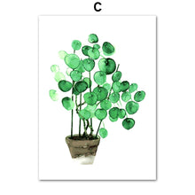 Load image into Gallery viewer, Plants Leaves Cactus Monstera Wall Art Canvas Painting Nordic Posters And Prints Wall Pictures For Living Room Bed Room Decor - SallyHomey Life's Beautiful