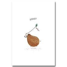 Load image into Gallery viewer, Cartoon Dinosaur Bird Minimalist Nordic Art Canvas Poster Painting Funny Modern Nursery Picture Kids Room Decor - SallyHomey Life's Beautiful