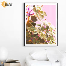 Load image into Gallery viewer, Tropical Banana Hairy Leaf Flower Wall Art Canvas Painting Nordic Posters And Prints Wall Pictures For Living Room Bedroom Decor - SallyHomey Life's Beautiful