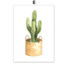 Load image into Gallery viewer, Tropical Potted Plant Monstera Cactus Wall Art Canvas Painting Nordic Posters And Prints Wall Pictures For Living Room Decor - SallyHomey Life's Beautiful