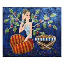 Load image into Gallery viewer, 100% Hand painted Modern National girl Art Painting On Canvas Wall Art Wall Adornment pictures Painting For Live Room Home Decor