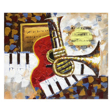 Load image into Gallery viewer, 100% Hand Painted Abstract Musical Instrume Painting On Canvas Wall Art Wall Adornment Picture Painting For Live Room Home Decor