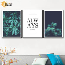 Load image into Gallery viewer, Cypress Leaf Aloe Succulent Plant Feather Wall Art Canvas Painting Nordic Posters And Prints Wall Pictures For Living Room Decor - SallyHomey Life's Beautiful