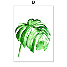 Load image into Gallery viewer, Green Succulents Plant Banana Leaf Wall Art Print Canvas Painting Nordic Posters And Prints Wall Pictures For Living Room Decor - SallyHomey Life's Beautiful