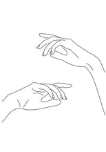 Load image into Gallery viewer, Abstract Lady Line Drawing Picture Home Decor Nordic Canvas Painting Wall Art Figure Body Hand Posters and Print for Living Room - SallyHomey Life's Beautiful