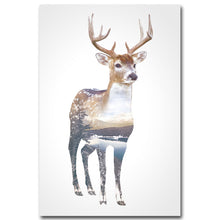 Load image into Gallery viewer, Rabbit Deer Animal Silhouette Poster Prints Minimalism Wall Art Canvas Painting Nordic Style Picture Home Decor - SallyHomey Life's Beautiful