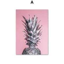 Load image into Gallery viewer, Pineapple Fashion Girl Ice Cream Quotes Wall Art Canvas Painting Nordic Posters And Prints Wall Pictures For Living Room Decor - SallyHomey Life's Beautiful