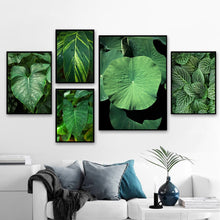 Load image into Gallery viewer, Fresh Green Lotus Leaf Wall Art Canvas Painting Nordic Posters And Prints Wall Pictures For Living Room Scandinavian Home Decor - SallyHomey Life's Beautiful
