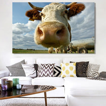 Load image into Gallery viewer, Modern Animal Posters and Prints Wall Art Canvas Painting Cow Wall Decorative Pictures for Living Room Home Decor No Frame - SallyHomey Life's Beautiful