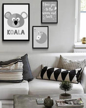 Load image into Gallery viewer, Cartoon Animal Koala Seal Minimalist Art Canvas Poster Painting Nursery Wall Picture  Modern Home Kids Room Decor - SallyHomey Life's Beautiful