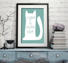 Load image into Gallery viewer, Dog Cat Cartoon Animal Smile Face Art Canvas Poster Minimalist Print Motivational Picture Kids Room Decoration - SallyHomey Life's Beautiful
