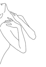 Load image into Gallery viewer, Abstract Lady Line Drawing Picture Home Decor Nordic Canvas Painting Wall Art Figure Body Hand Posters and Print for Living Room - SallyHomey Life's Beautiful
