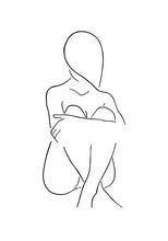 Load image into Gallery viewer, Abstract Lady Line Drawing Picture Home Decor Nordic Canvas Painting Wall Art Figure Body Hand Posters and Print for Living Room - SallyHomey Life's Beautiful
