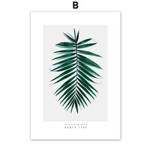 Load image into Gallery viewer, Fresh Green Monstera Cactus Leaves Plants Wall Art Canvas Painting Nordic Posters And Prints Wall Pictures For Living Room Decor - SallyHomey Life's Beautiful