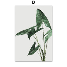 Load image into Gallery viewer, Monstera Rubber Tree Plant Leaves Hand Wall Art Canvas Painting Nordic Posters And Prints Wall Pictures For Living Room Decor - SallyHomey Life's Beautiful