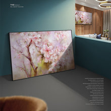 Load image into Gallery viewer, 100% Hand Painted Abstract Pink Flower Oil Painting On Canvas Wall Art Wall Adornment Pictures Painting For Live Room Home Decor