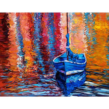 Load image into Gallery viewer, 100% Hand Painted Modern Abstract Sailboat Painting On Canvas Wall Art Frameless Picture Decoration For Live Room Home Deco Gift