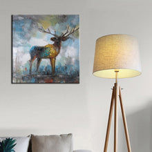 Load image into Gallery viewer, Abstract Hand Painted Animals Print on Canvas Elephant and Deer oil Painting - SallyHomey Life's Beautiful