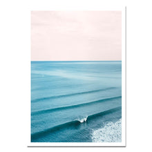 Load image into Gallery viewer, Scandinavian Tropical Decoration Sea Leaf Canvas Poster Landscape Nordic Style Wall Art Print Nature Painting Decorative Picture - SallyHomey Life's Beautiful