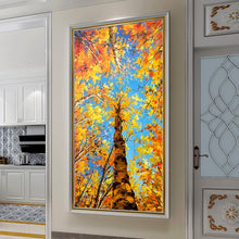 Load image into Gallery viewer, 100% Hand Painted Trees Scenery High-quality Art Oil Painting On Canvas Wall Art Wall Painting Adornment pictures For Home Decor