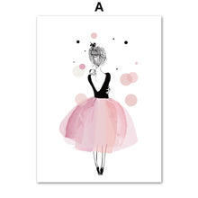 Load image into Gallery viewer, Pink Girl Fairy Quotes Nursery Wall Art Print Canvas Painting Nordic Posters And Prints Wall Pictures For Girls Kids Room Decor - SallyHomey Life's Beautiful