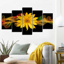 Load image into Gallery viewer, 🔥 Modern Abstract Posters and Prints Wall Art Canvas Painting 5pcs Abstract Yellow Flower Decorative Picture for Living Room Decor - SallyHomey Life's Beautiful