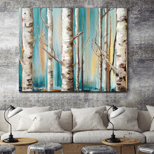 Load image into Gallery viewer, 100% Hand Painted Modern Trees Woods Art Painting On Canvas Wall Art Wall Adornment Pictures Painting For Living Room Home Decor