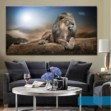 Load image into Gallery viewer, Animals Abstract Canvas Painting HD Printed Lion Canvas Art Print Poster Wall Art Pictures for Living Room Home Decoration Gift - SallyHomey Life's Beautiful