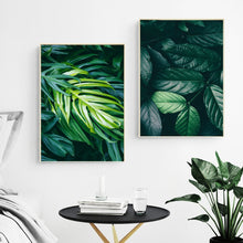 Load image into Gallery viewer, Nature Tropical Palm Leaf Monstera Wall Art Canvas Painting Nordic Posters And Prints Wall Pictures For Living Room Home Decor - SallyHomey Life's Beautiful