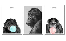 Load image into Gallery viewer, Modern Animals Wall Posters and Prints Wall Art Canvas Painting Cute Gorillas Decorative Paintings For Living Room Home Decor - SallyHomey Life's Beautiful