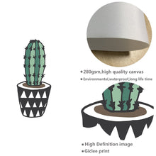 Load image into Gallery viewer, Nordic Art Plant Cactus Canvas Poster Painting Modern Nursery A4 Wall Picture Children Kids Room Decoration Home Decoration - SallyHomey Life's Beautiful