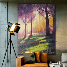 Load image into Gallery viewer, 100% Hand Painted Trees Landscapes Art Oil Painting On Canvas Wall Art Frameless Picture Decoration For Live Room Home Deco Gift
