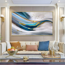 Load image into Gallery viewer, 100% Hand Painted Abstract Sea Wave Oil Painting On Canvas Wall Art Frameless Picture Decoration For Live Room Home Decor Gift