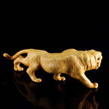 Load image into Gallery viewer, Wood Tiger animal statue Decoration Animal heads  decorative Head Feng Shui sculpture