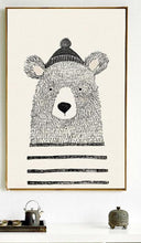 Load image into Gallery viewer, Nordic Art Bear Fox Canvas Poster Painting Cartoon Animal Wall Picture Print Children Baby Room Decoration - SallyHomey Life's Beautiful