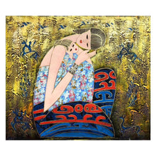 Load image into Gallery viewer, 100% Hand painted Modern National girl Art Painting On Canvas Wall Art Wall Adornment pictures Painting For Live Room Home Decor