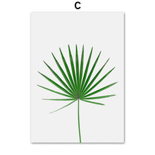 Load image into Gallery viewer, Nordic Monstera Eucalyptus Palm leaf Wall Art Print Canvas Painting Nordic Posters And Prints Wall Pictures For Living Room - SallyHomey Life's Beautiful