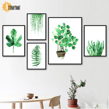 Load image into Gallery viewer, Plants Leaves Cactus Monstera Wall Art Canvas Painting Nordic Posters And Prints Wall Pictures For Living Room Bed Room Decor - SallyHomey Life's Beautiful