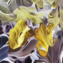 Load image into Gallery viewer, 100% Hand Painted Abstract Wave Flower Art Oil Painting On Canvas Wall Art Frameless Picture Decoration For Live Room Home Decor