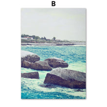 Load image into Gallery viewer, Sea Wave Stone Cactus Quote Landscape Wall Art Canvas Painting Nordic Posters And Prints Wall Pictures For Living Room Decor - SallyHomey Life's Beautiful