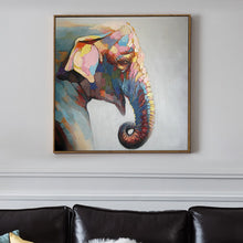 Load image into Gallery viewer, 100% Hand Painted Abstract Elephant Art Oil Painting On Canvas Wall Art Frameless Picture Decoration For Living Room Home Decor