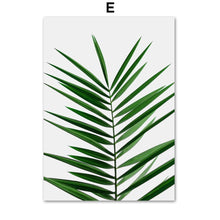 Load image into Gallery viewer, Nordic Monstera Eucalyptus Palm leaf Wall Art Print Canvas Painting Nordic Posters And Prints Wall Pictures For Living Room - SallyHomey Life's Beautiful