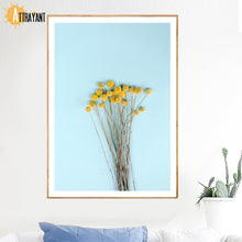 Load image into Gallery viewer, Yellow Flower Wall Art Print Canvas Painting Nordic Posters And Prints Wall Pictures For Living Room Scandinavian Home Decor - SallyHomey Life's Beautiful