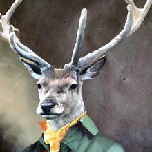 Load image into Gallery viewer, 100% Hand Painted Personal Deer Head Art Painting On Canvas Wall Art Wall Adornment Pictures Painting For Living Room Home Decor