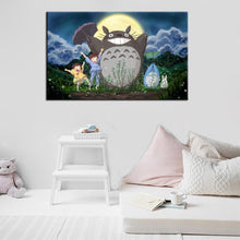 Load image into Gallery viewer, Modern Cartoon Posters and Prints Wall Art Canvas Painting Miyazaki Hayao Pictures Wall Deocration For Kids Bedroom No Frame - SallyHomey Life's Beautiful