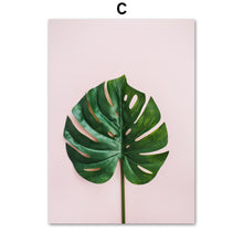 Load image into Gallery viewer, Tropical Cactus Monstera Palm Leaf Plant Wall Art Canvas Painting Nordic Posters And Prints Wall Pictures For Living Room Decor - SallyHomey Life's Beautiful