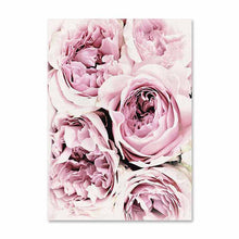 Load image into Gallery viewer, Scandinavian Style Pink Flower Painting Wall Art Canvas Posters Nordic Prints Decorative Picture Modern Home Bedroom Decoration - SallyHomey Life's Beautiful