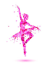 Load image into Gallery viewer, 🔥Abstract Art Canvas Painting Pink Ballerina Canvas Art Print Poster For Living Room Wall Picture Home Decor Gift - SallyHomey Life's Beautiful